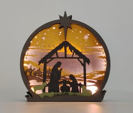 Nativity Scene Carving Handcraft Gift