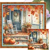 Autumn Courtyard-11CT Stamped Cross Stitch 40*40cm tapestrymarket
