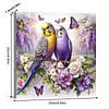 Framed Diamond Painting - Full Round Drill - Flowers and Birds (25x25cm)