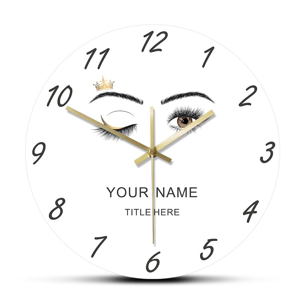 

Custom Beauty Salon Spa - Frameless Acrylic Wall Clock, 501 Original