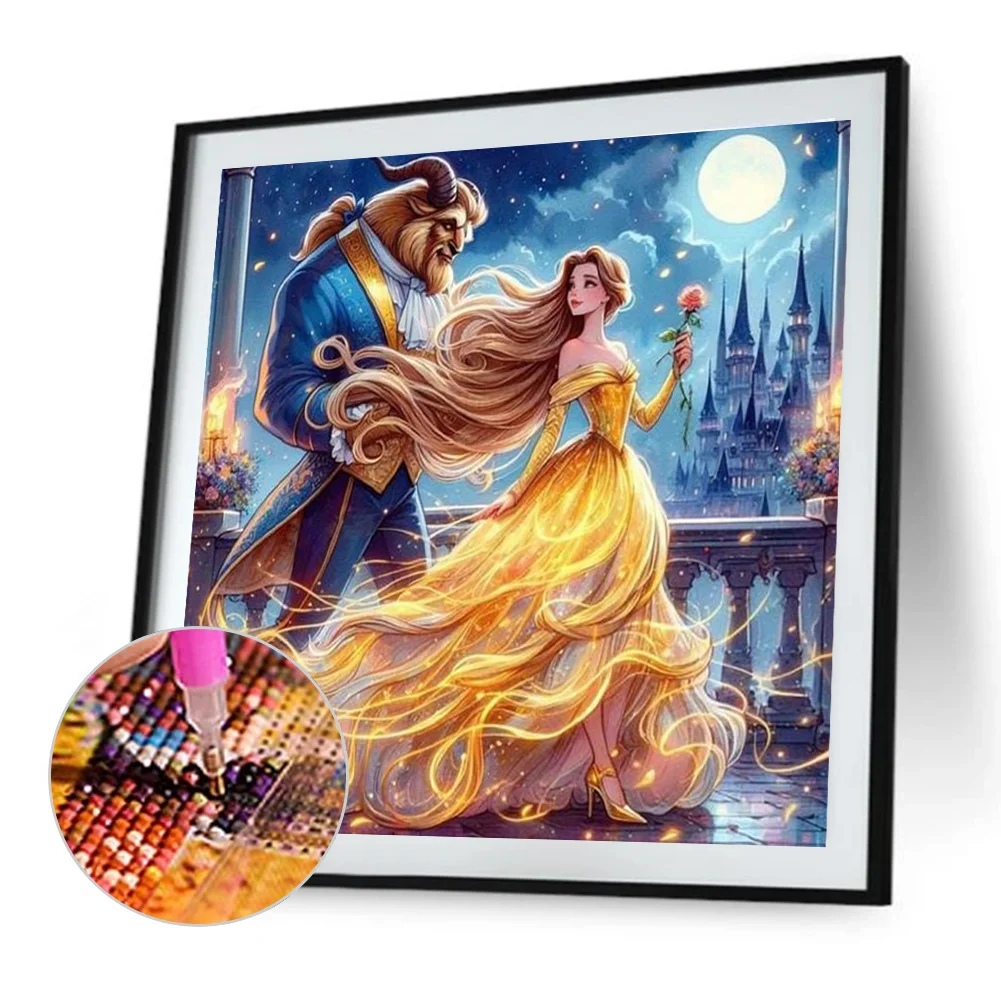 Diamond Painting - Full Round Drill - Beauty Beast(Canvas|40*40cm)