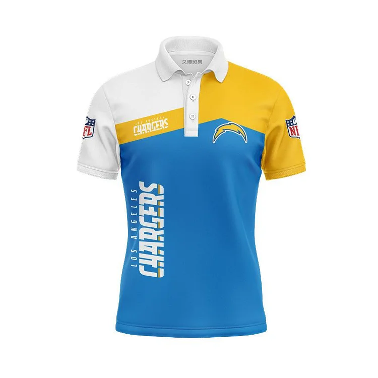 Los Angeles Chargers Women's Button Up Polo Shirt