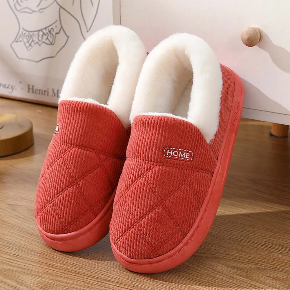 Smiledeer Home warm non-slip bag and cotton slippers