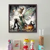 Halloween Tinker Bell Witch-11CT Stamped Cross Stitch 40*40cm/15.75*15.75in tapestrymarket