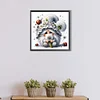 Diamond Painting-DIY Round Part AB Drill Flower Gnome(45*45CM)