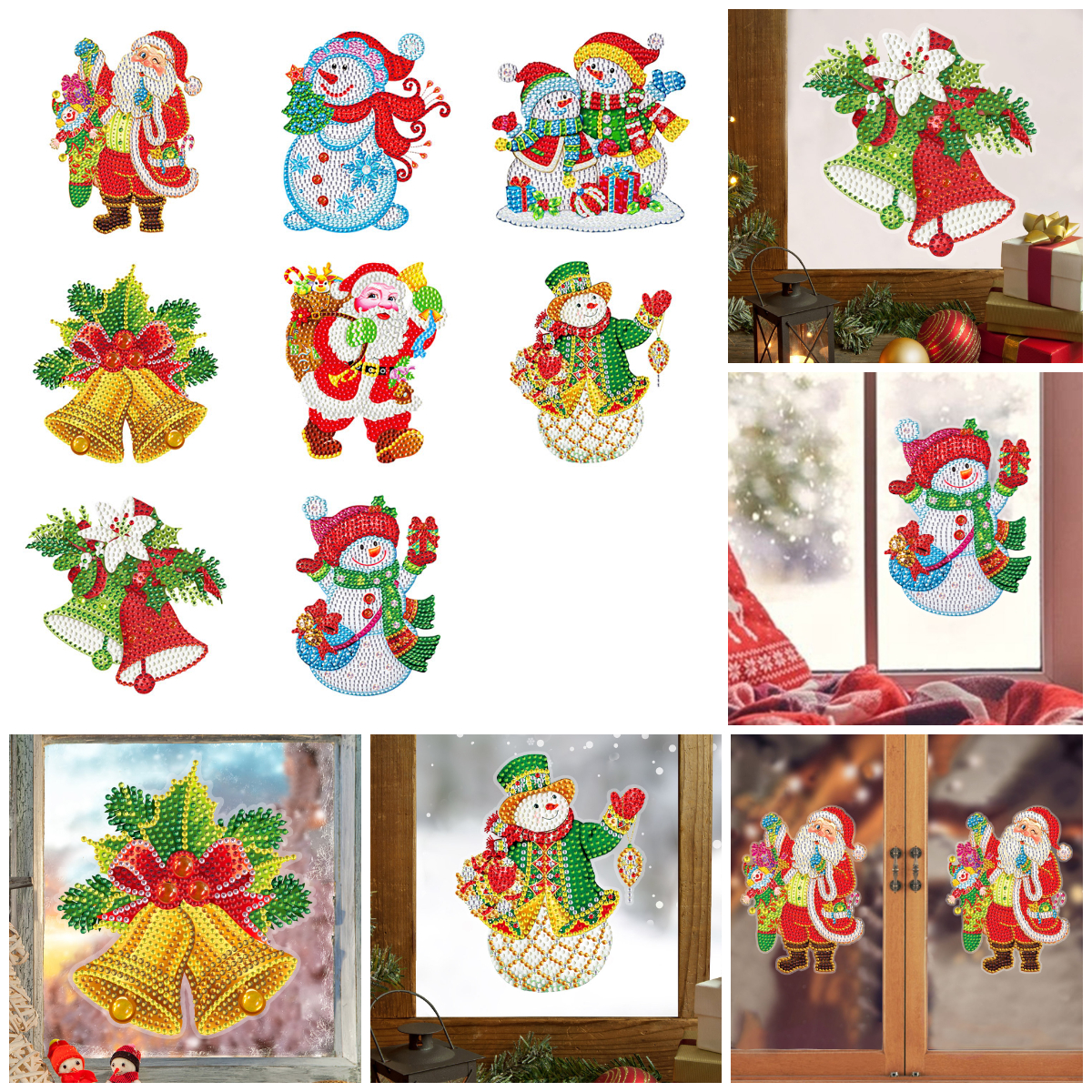 DIY Diamonds Mosaic Sticker Art Crafts 5D Handmade Christmas Kits Children  Gifts