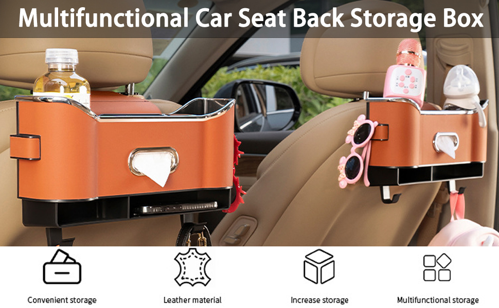 Multifunctional Car Seat Back Storage Box