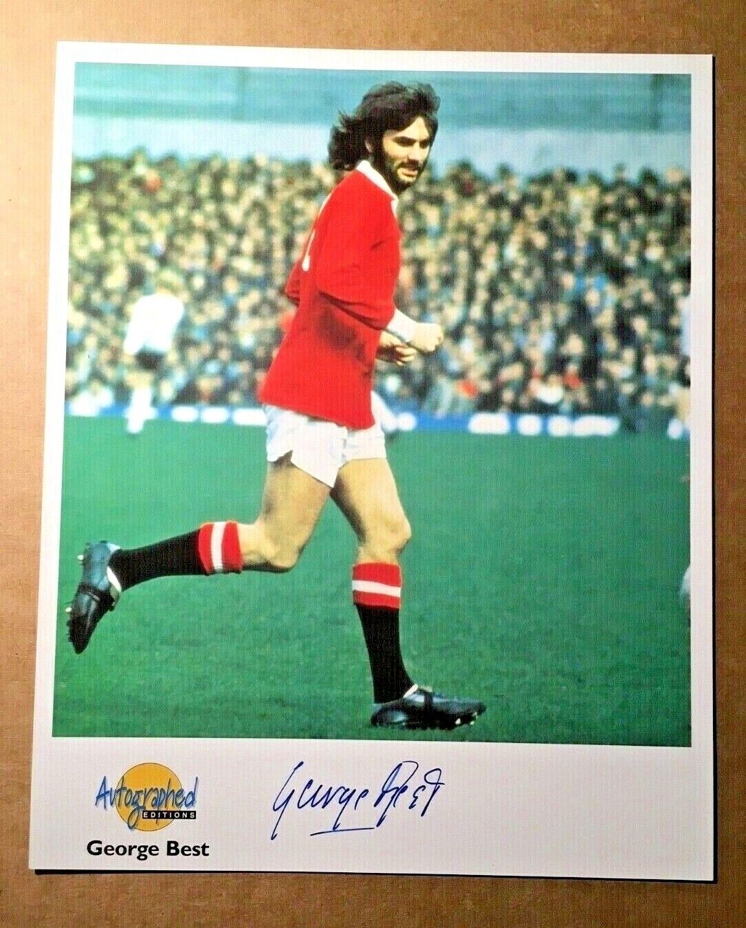 GEORGE BEST Signed Autographed Editions Genuine Authentic 10x8 Photo Poster painting UACC COA