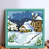 Winter-9CT Stamped Cross Stitch Bead Embroidery 17*17cm
