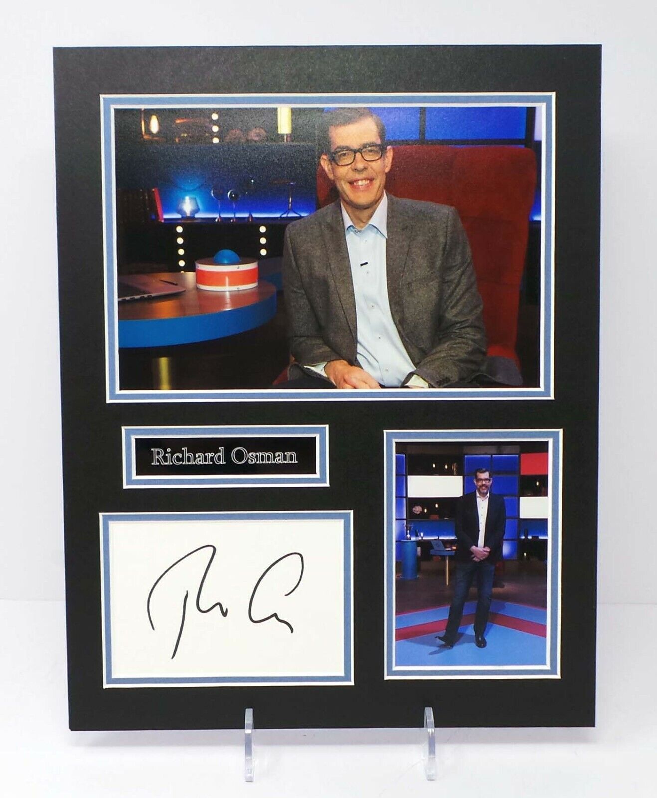 Richard OSMAN Signed & Mounted Photo Poster painting Display AFTAL RD COA TV House of Games Host