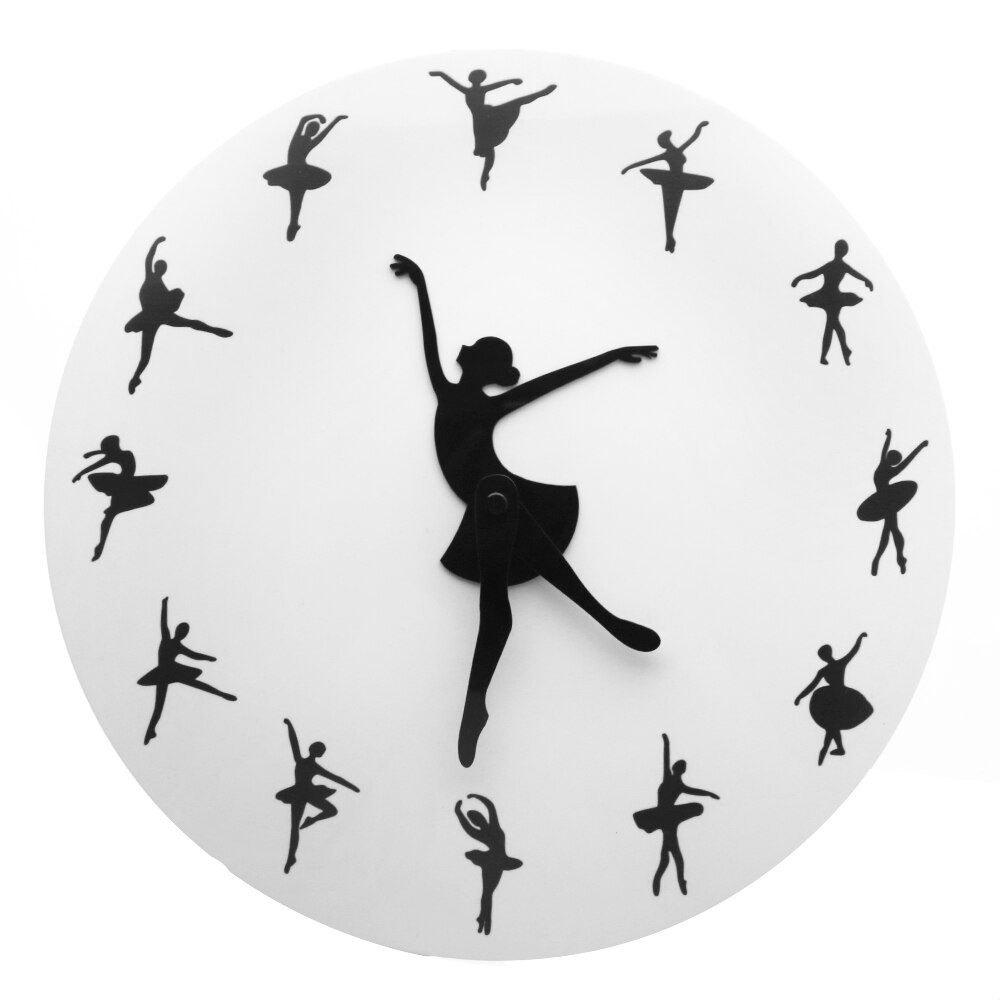 

Dancing Lady - Frameless Acrylic Wall Clock, 501 Original