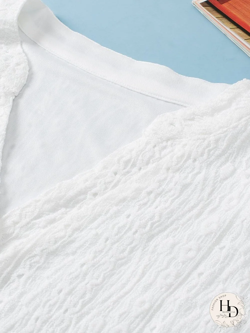 Delicate Eyelet White Shorts Ensemble