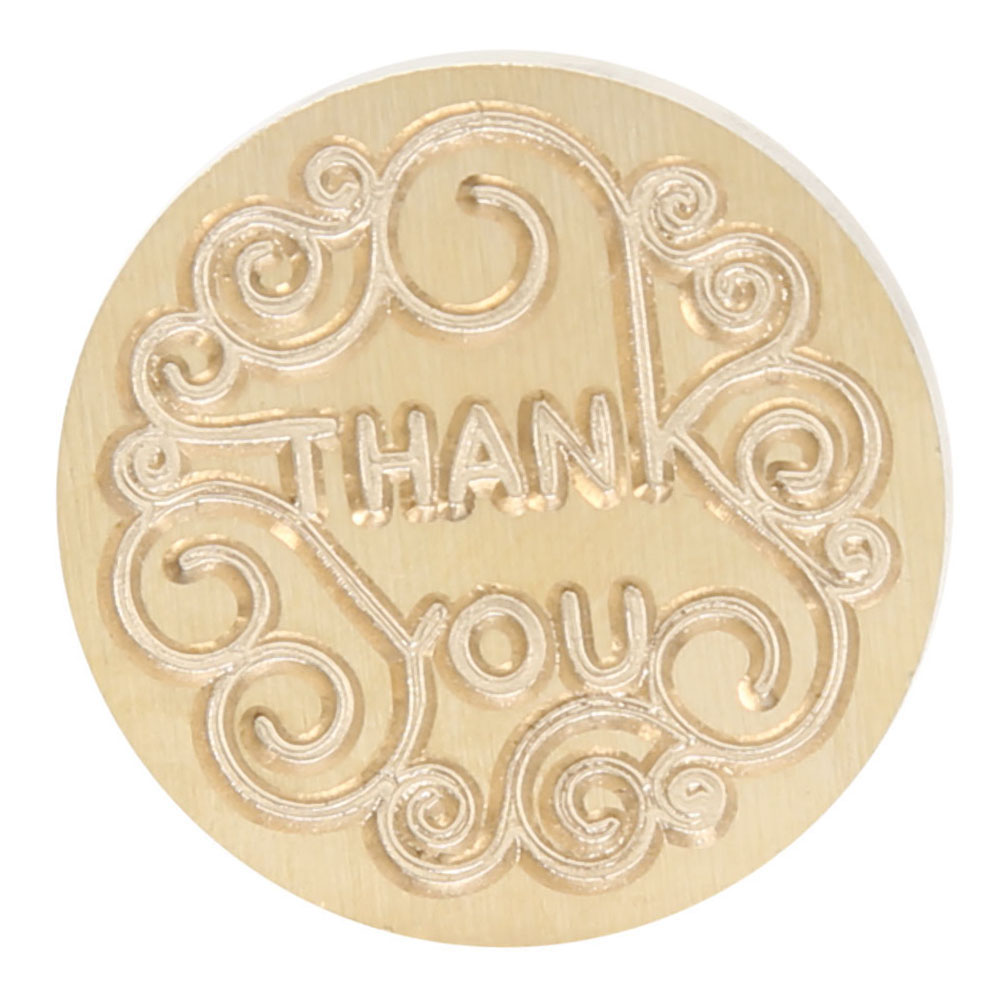 

25mm Letter thank you Sealing Wax Stamp Head - Wax Seal Stamp, 501 Original