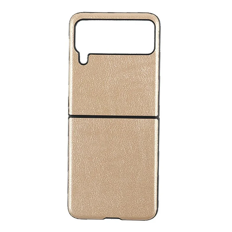 Plain Weave Plain Leather Case for Samsung Galaxy Z Flip 4 3 Cover Anti-knock luxury PC Cases for Flip3 Flip4 Flip 3