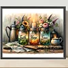 (US Only)Paint By Numbers Kit On Canvas DIY Oil Art Flower Picture Home Wall Decor50x40cm