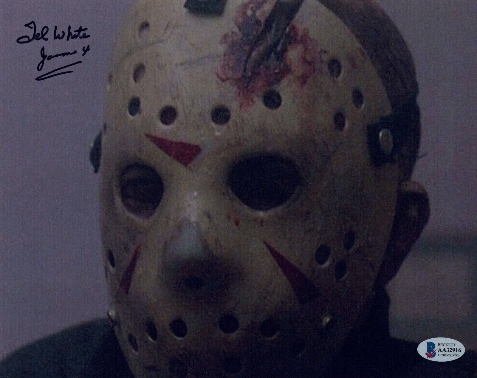 Ted White Signed 8x10 Photo Poster painting Jason Friday The 13th The Final Chapter Beckett COA