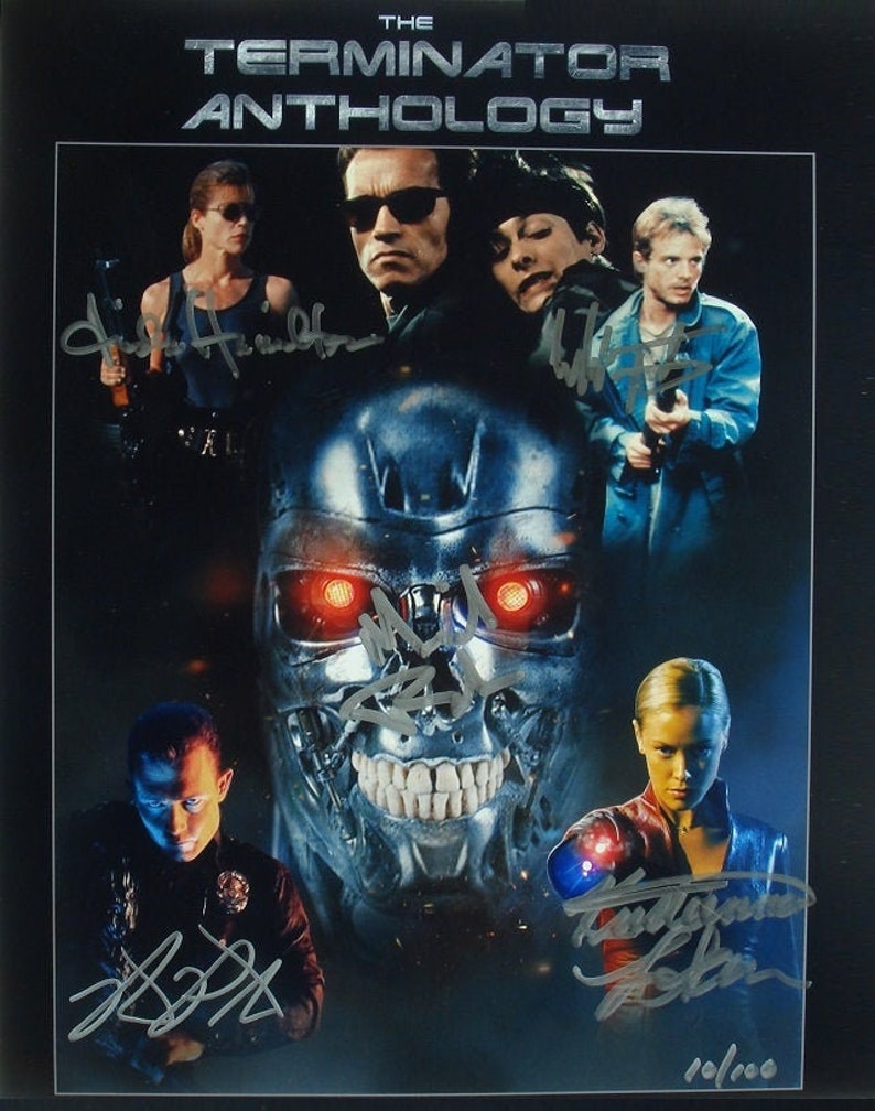 TERMINATOR ANTHOLOGY Cast Signed Photo Poster painting X5 Linda Hamilton, Eddie Furlong, Robert Patrick, Michael Iehn, Kristanna Loken 11x 14 wcoa