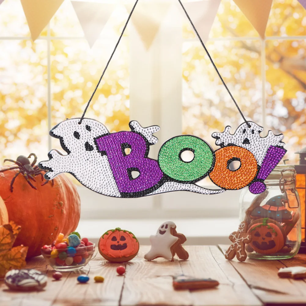 DIY Diamond Crystal Halloween Pendant Hanging