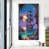 Diamond Painting -Full Round Drill Sailboat(70*40 CM)