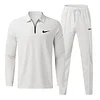Men's Fashion Casual Polo Shirt Trousers Sports Suit