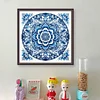 Blue And White Porcelain-Mandala-14CT Stamped Cross Stitch 40*40cm/15.75*15.75in