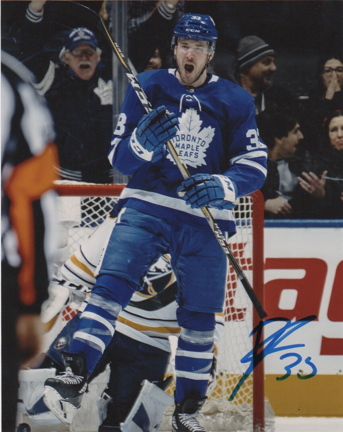 Toronto Maple Leafs Frederik Gauthier Signed Autographed 8x10 Photo Poster painting COA B