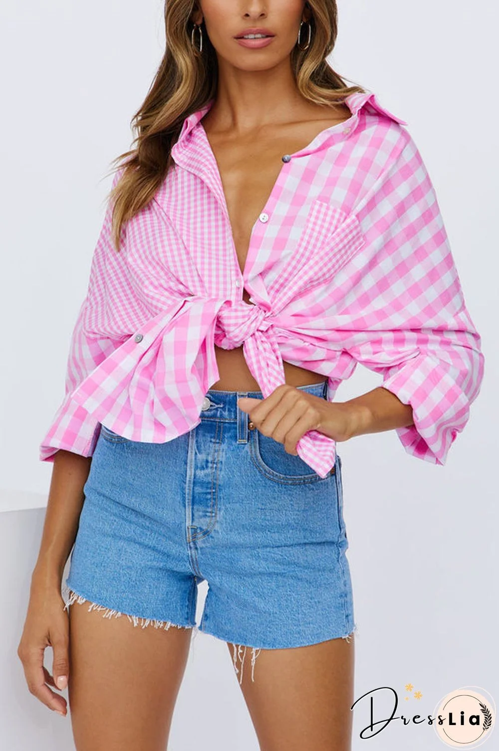 One Split Wonder Plaid Button Shirt