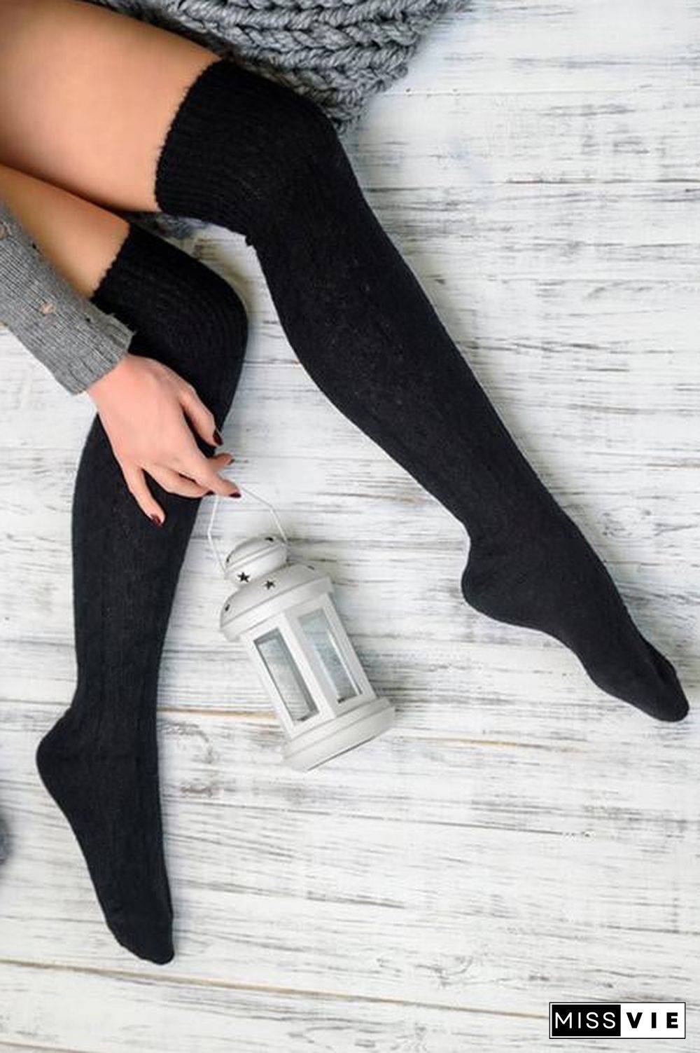 Wool Over The Knee Socks