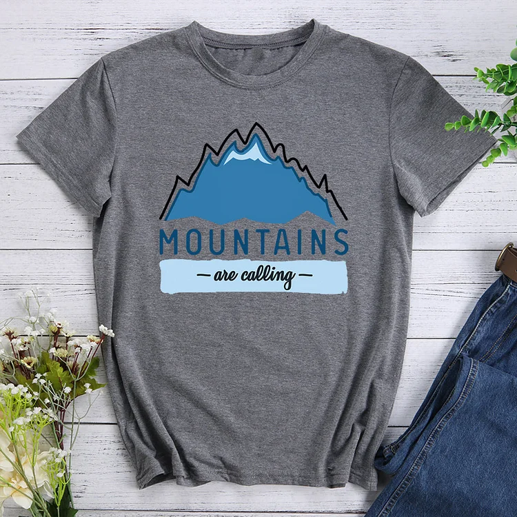 Mountains Are Calling T-shirt Tee -013888-Annaletters