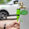 10-Mode Adjustable Garden Hose Nozzle With Coiled Spring Hose