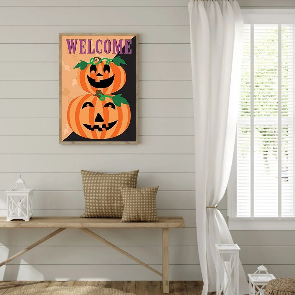 5D DIY Full Round Drill Diamond Painting Halloween Holiday Kit Rhinestone