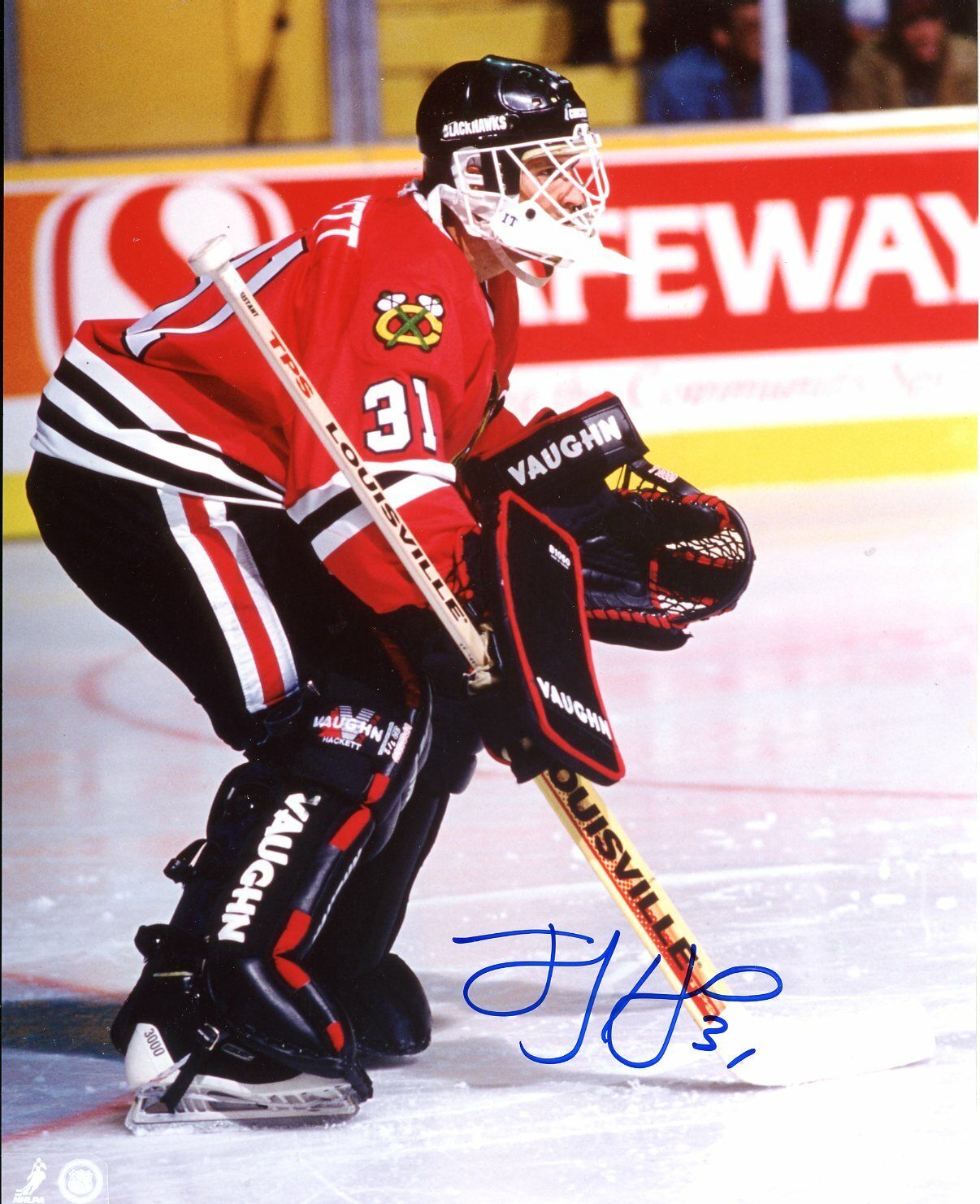 Jeff Hackett Autographed 8x10 Chicago Blackhawks # S281