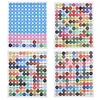 DMC 447 Colors Number Label Stickers for Diamond Painting Storage Box Bottle (Colorful)