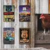 4PCS Route 66 Roadtrip - Metal Tin Signs Set(8*12Inch/12*16Inch) - Garage