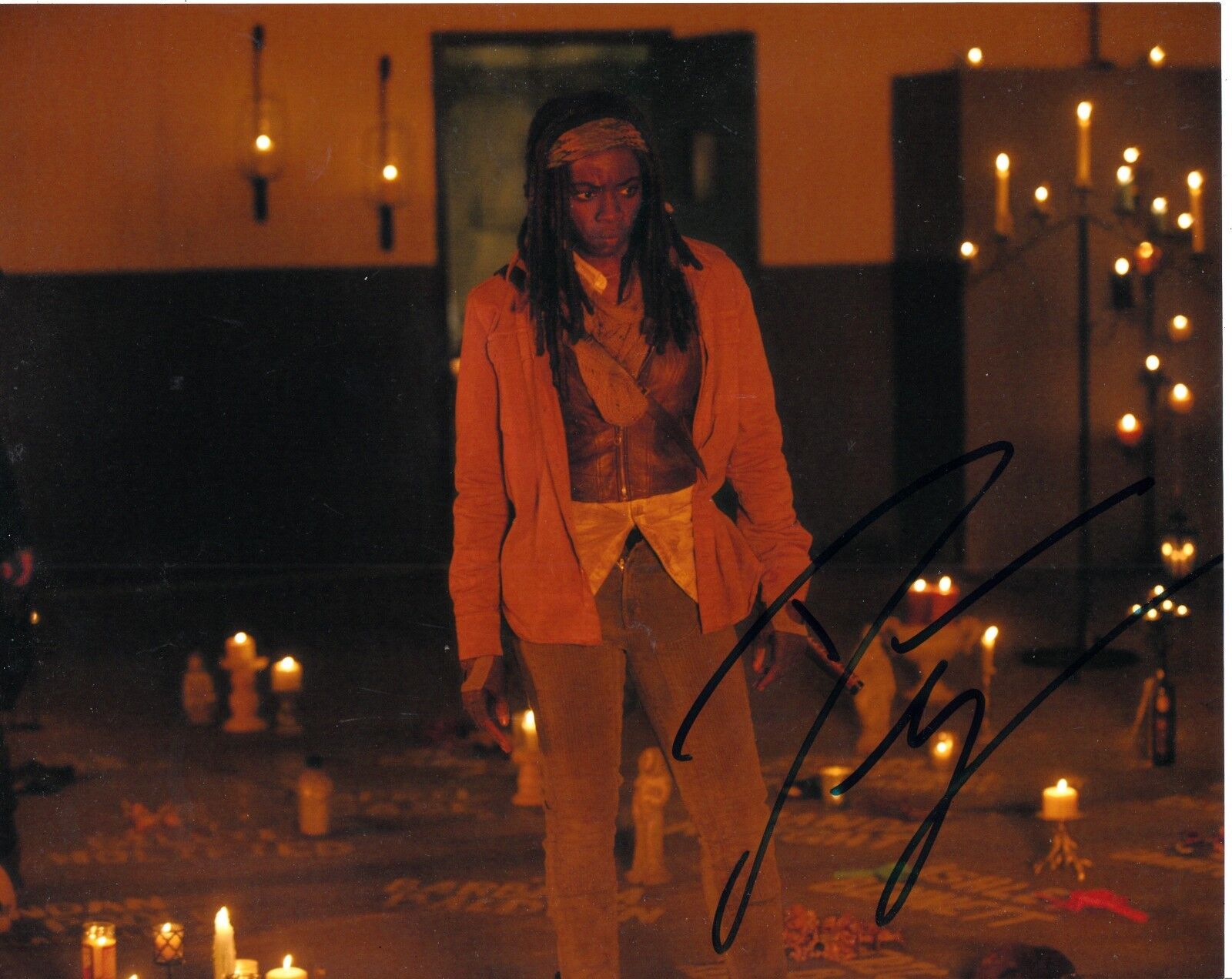 DANAI GURIRA SIGNED THE WALKING DEAD Photo Poster painting UACC REG 242 (3)