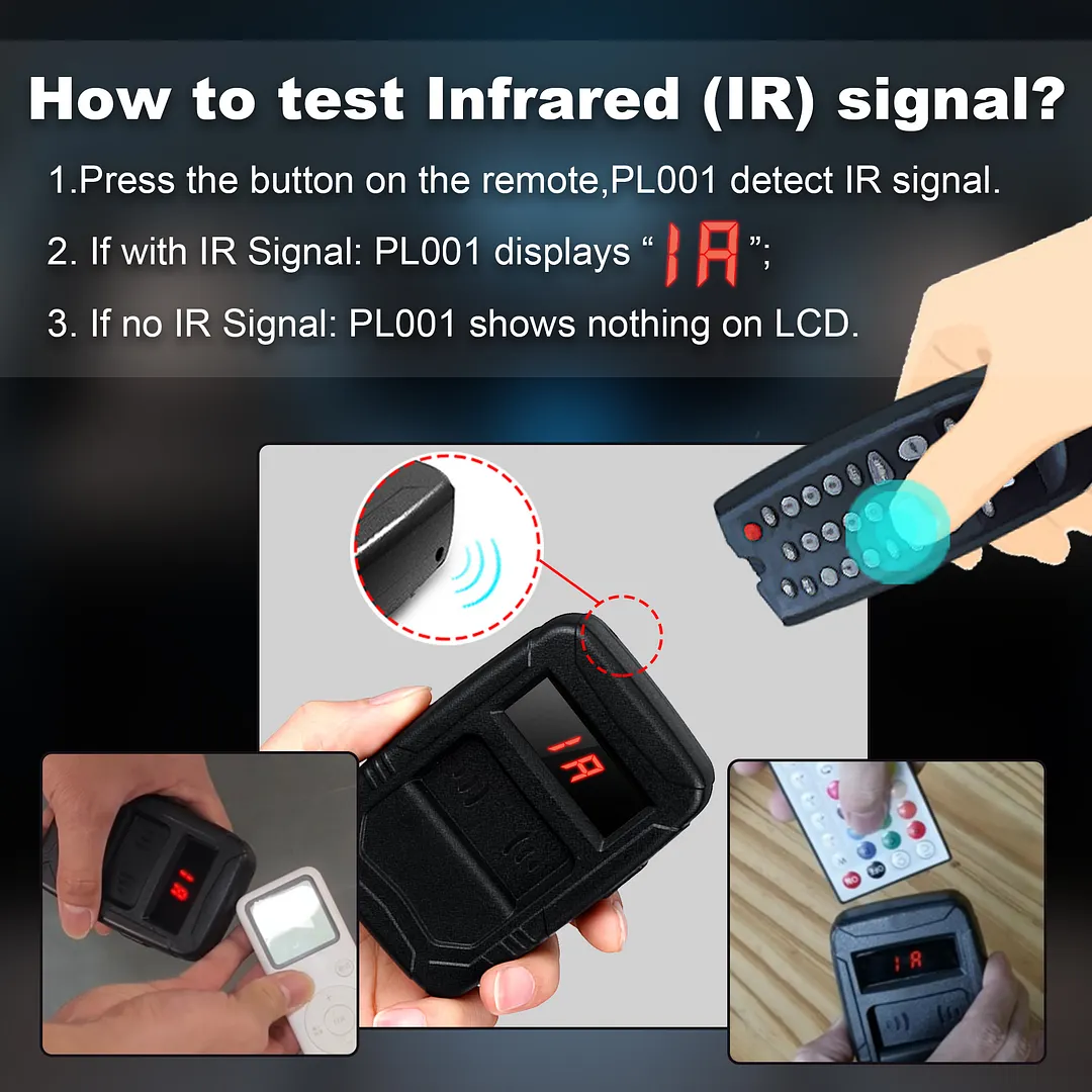 WOYO PL001 infrared remote control test guide