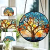 >SALE<Acrylic Willow Tree Single-Sided Diamond Painting Hanging Pendant (19.5x19.5cm)