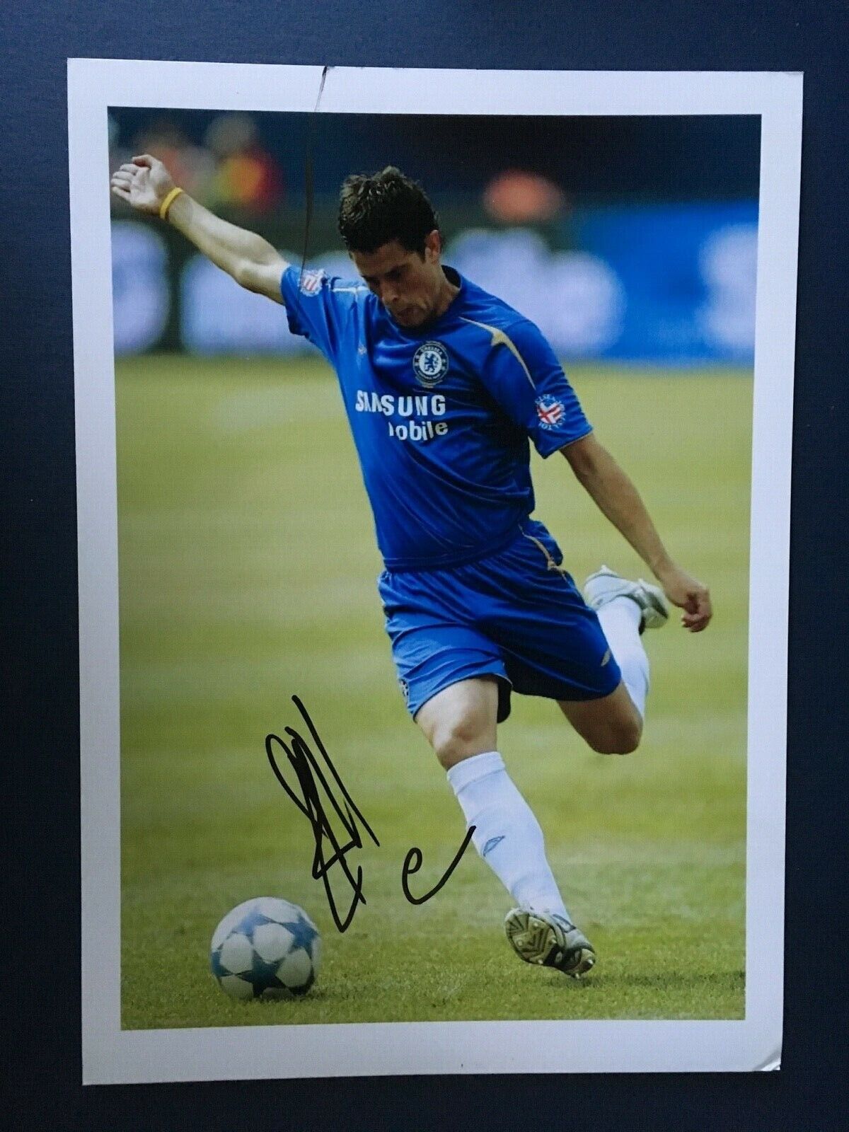 ASIER DEL HORNO - FORMER CHELSEA FOOTBALLER - EXCELLENT SIGNED Photo Poster painting