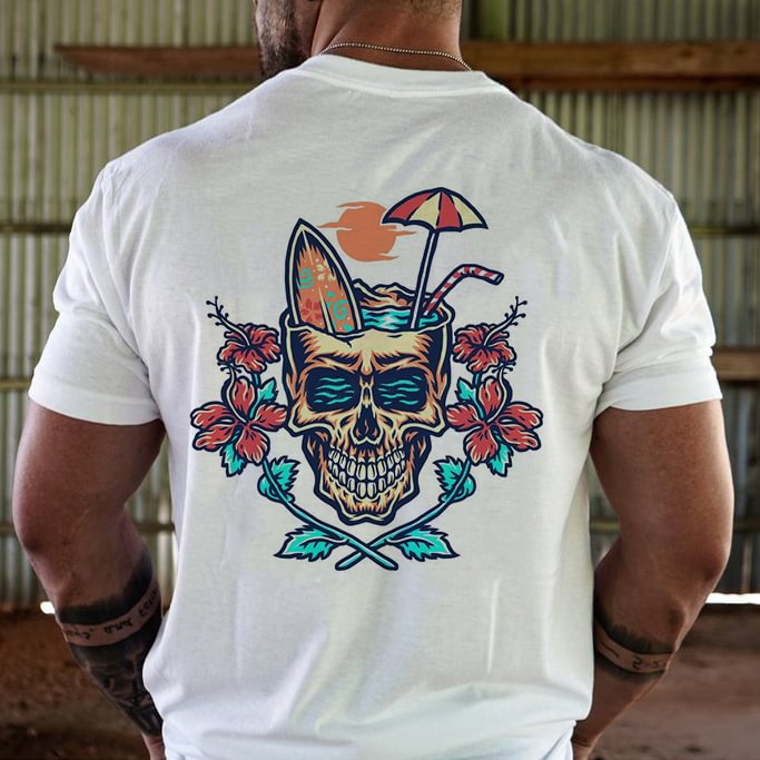 Livereid Holiday Style Skull Print Designer T-shirt - Livereid