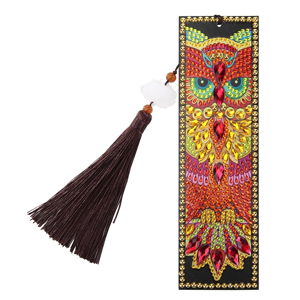 

Owl-DIY Creative Diamond Tassel Bookmark, 501 Original