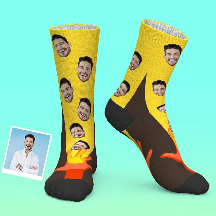 Custom Photo Socks Superhero Series