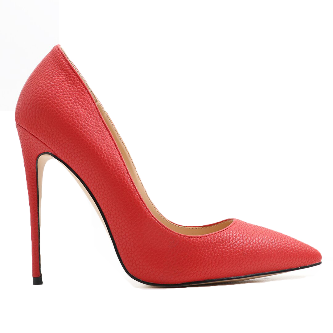120mm Pattern Look Heels Party Red Line Pumps-vocosishoes