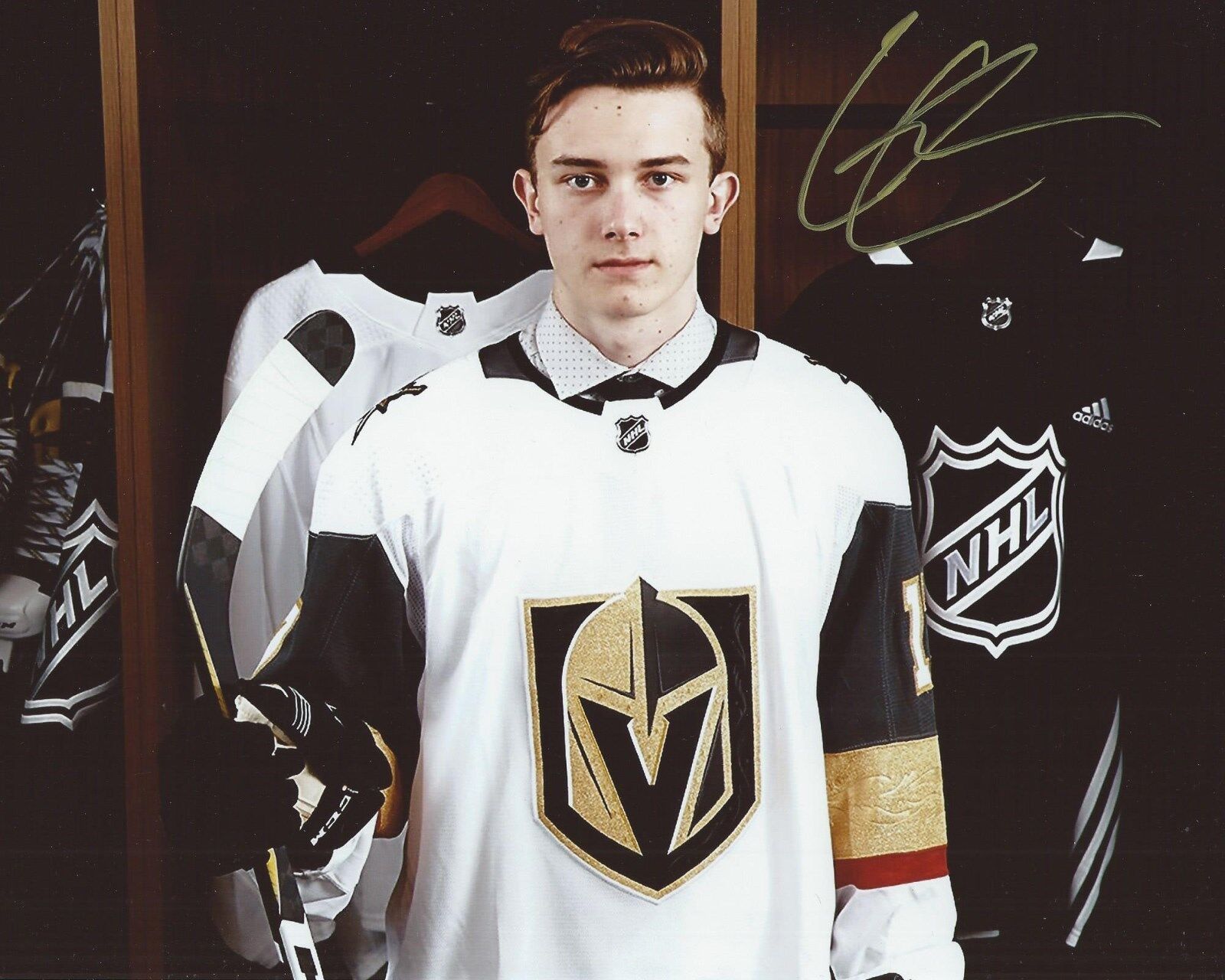 Cody Glass Signed 8x10 Draft Photo Poster painting Vegas Golden Knights Autographed COA