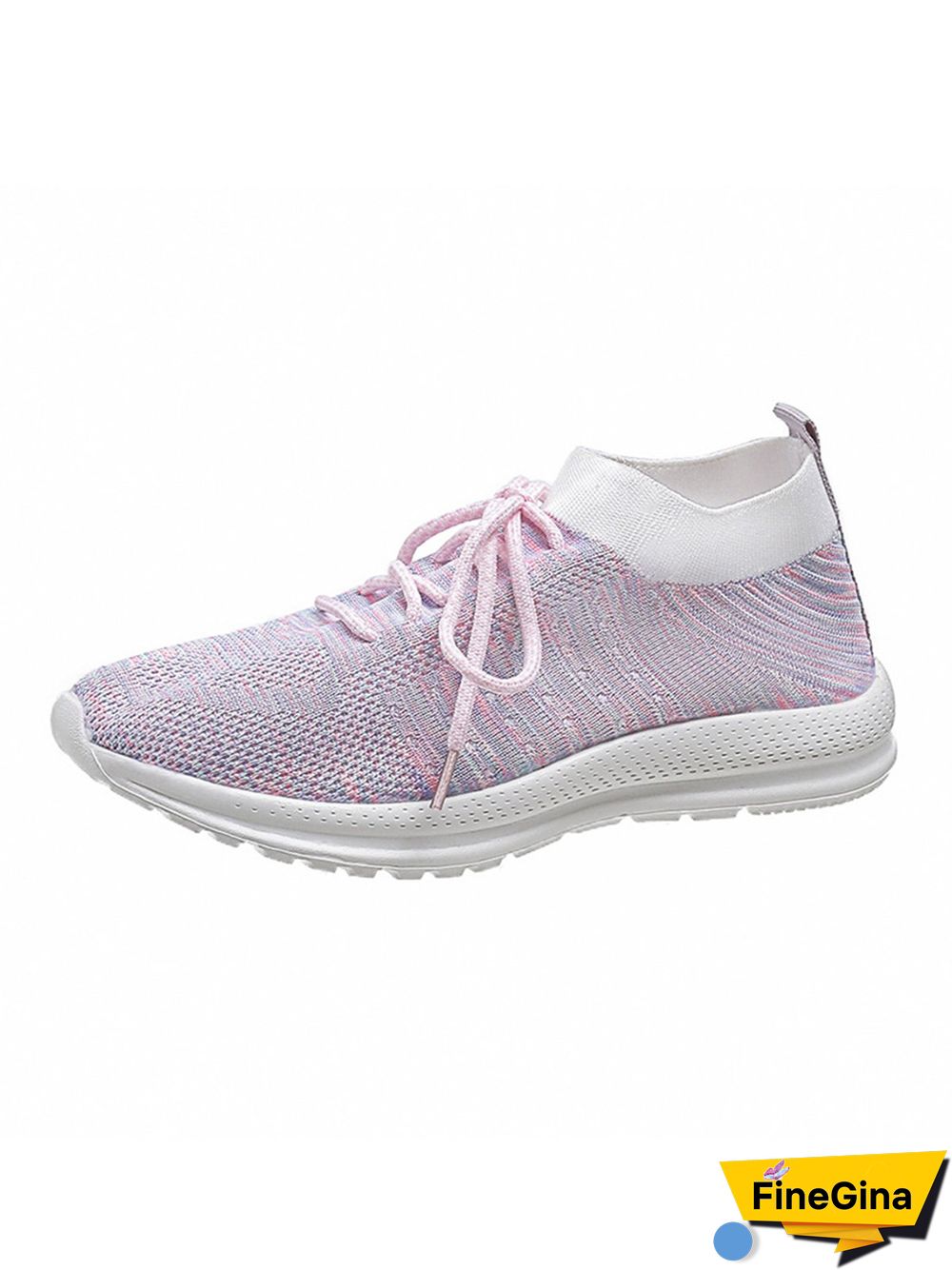 Flyknit Lightweight Soft Sole Lace-Up Sneakers