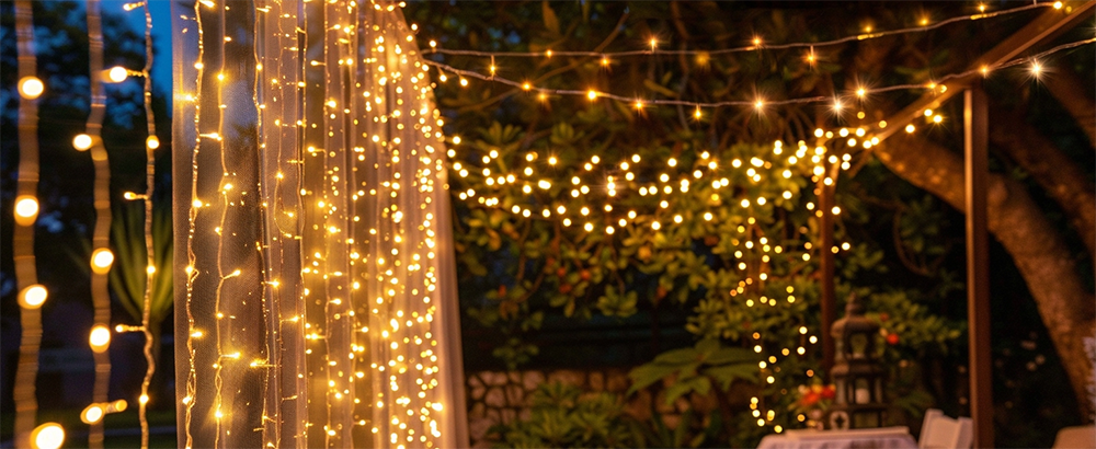Tegooe LED Curtain Fairy Lights - 8 Modes
