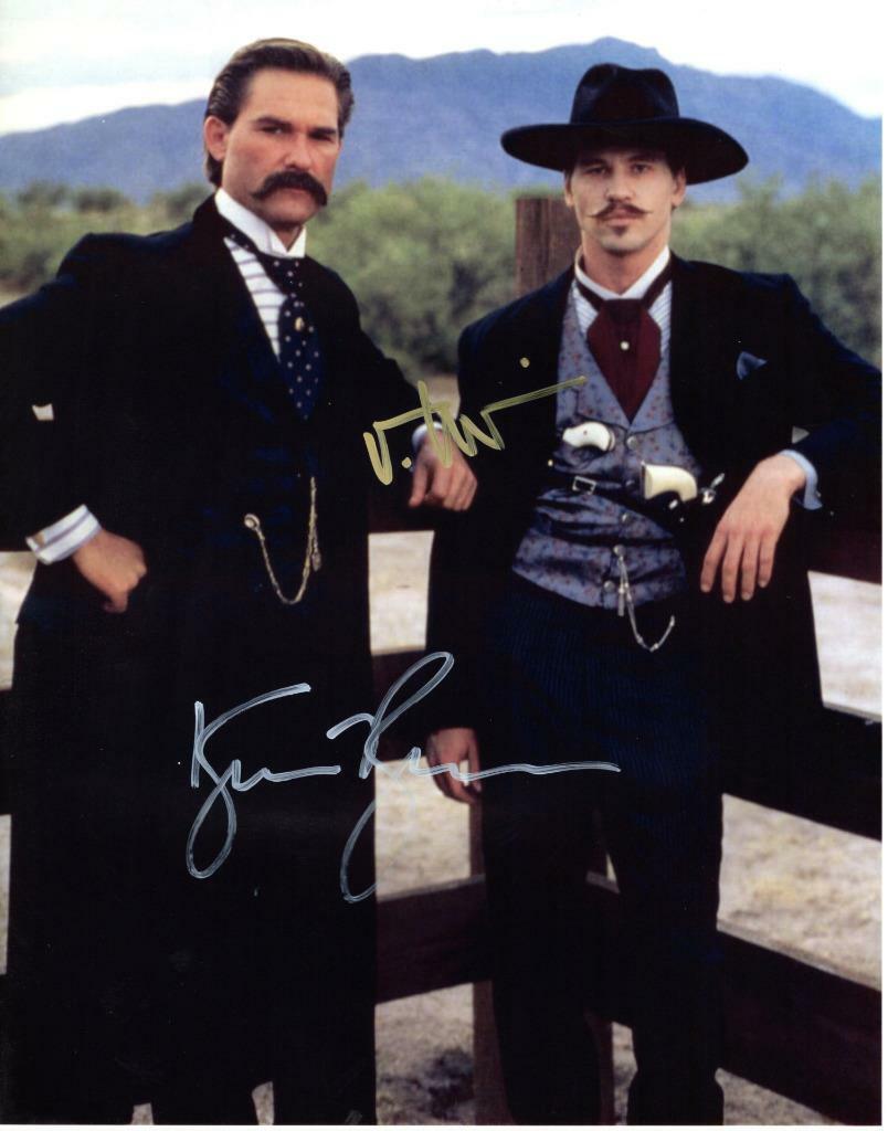 Kurt Russell Val Kilmer signed 11x14 Photo Poster painting Picture autographed Pic includes COA