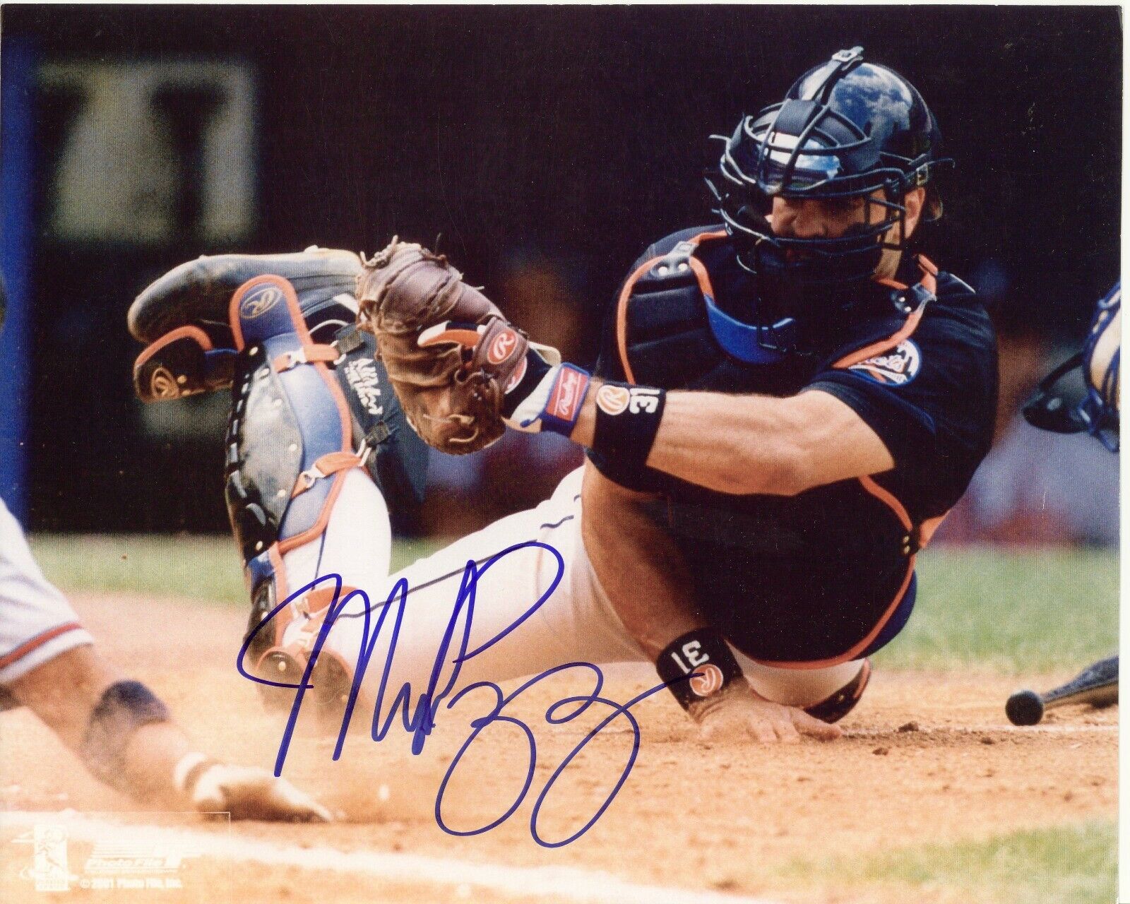 MIKE PIAZZA - NY METS Autographed Signed 8x10 Reprint Photo Poster painting !!