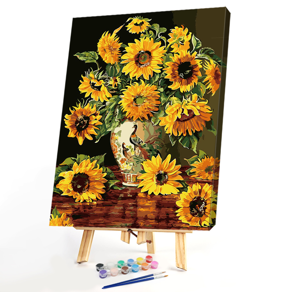 

40x50cm - Paint By Numbers Sunflowers, 501 Original