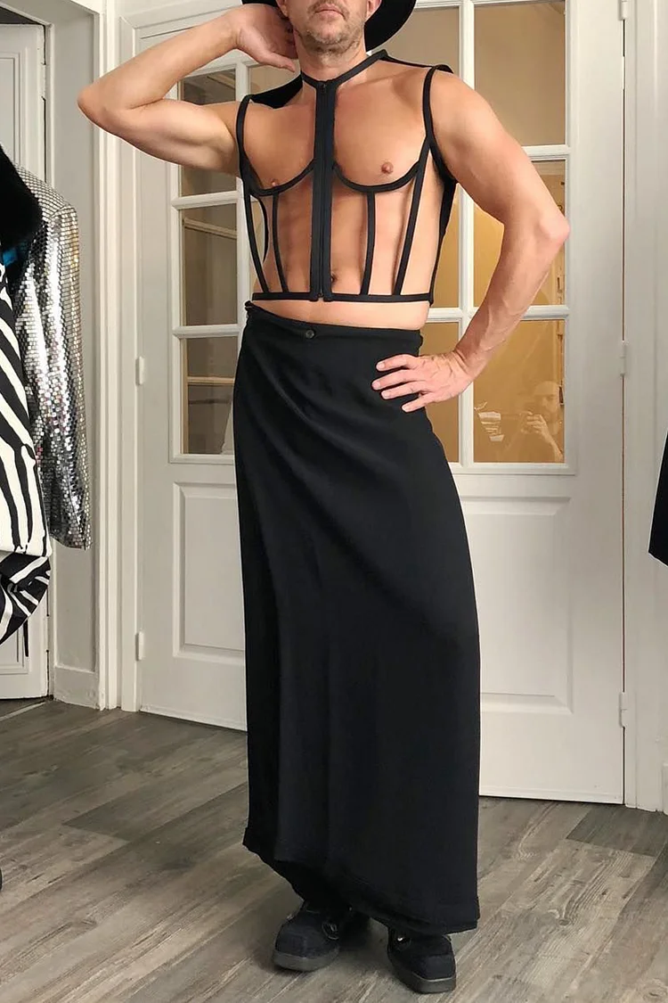 Cutout Corset Zipper Festival Tank Top [Pre-Order]