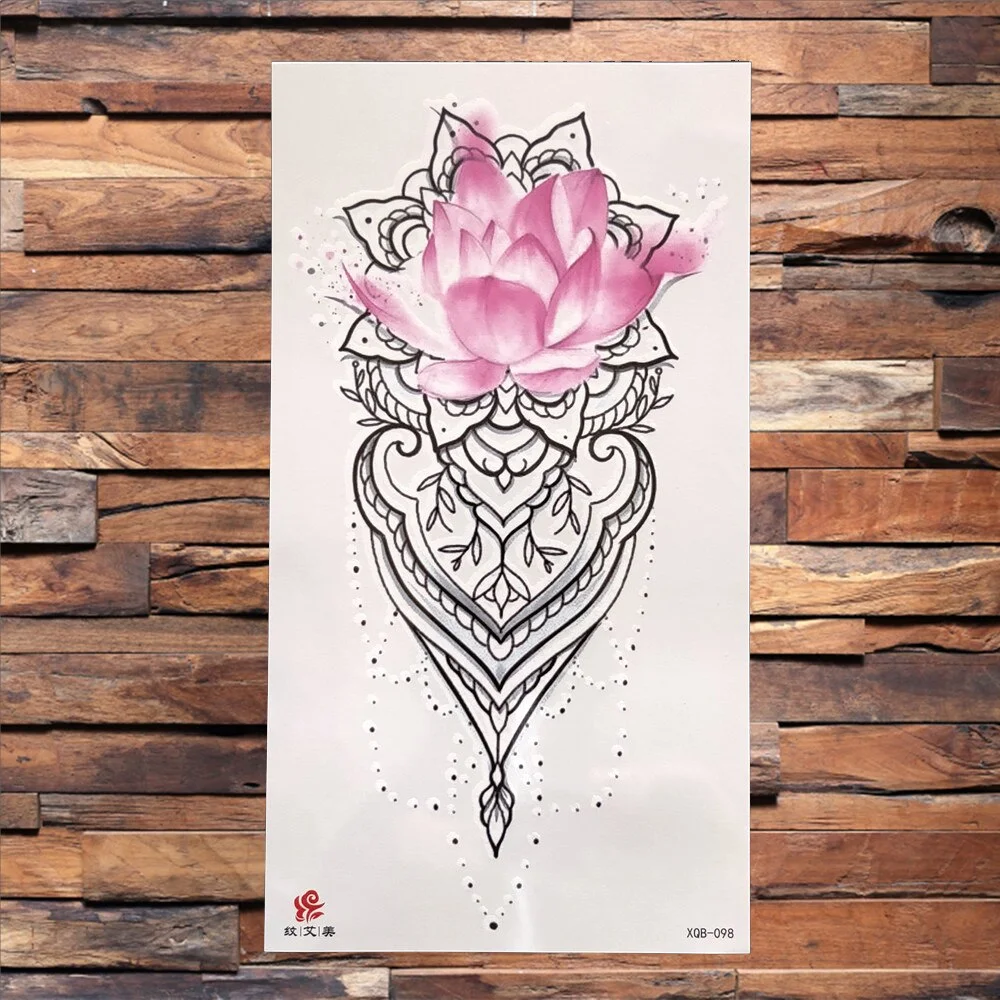 Black Dragon King Temporary Tattoo For Men Women Tree Snake Flower Tattoos Waterproof Unique Sword Flash Fake Tatoos Armbands